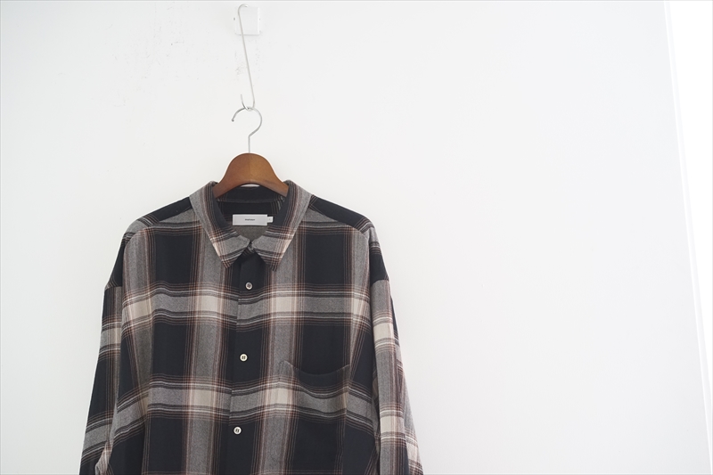 Graphpaper 19aw CHECK BIG SLEEVE SHIRTblackサイズ - シャツ