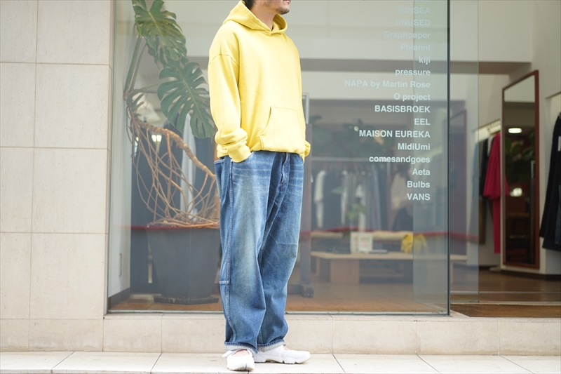 MAISON EUREKA(メゾンエウレカ)の新作、Easy Biggy Pants/Indigo