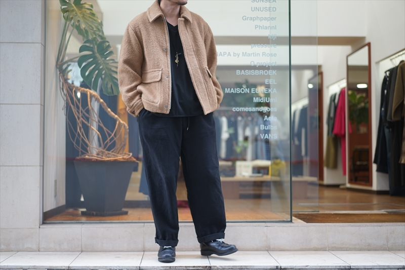 AURALEE(オーラリー)の新作、BABY CAMEL BRUSHED MELTON BLOUSON