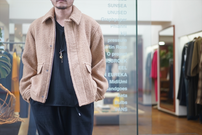 AURALEE(オーラリー)の新作、BABY CAMEL BRUSHED MELTON BLOUSON AURALEE(オーラリー)の新作、BABY CAMEL BRUSHED MELTON BLOUSON