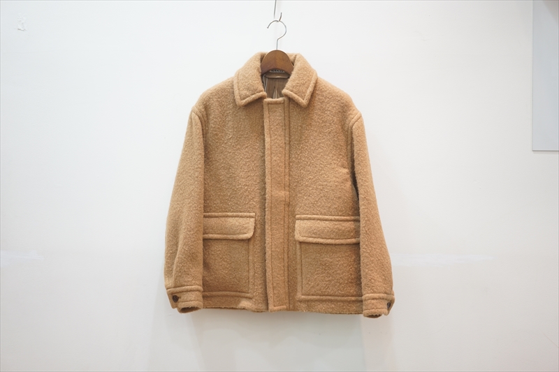 ジャケット・アウター AURALEE BABY CAMEL MELTON BLOUSON Auralee Baby Brushed Melton Blouson - Camel | Garmentory