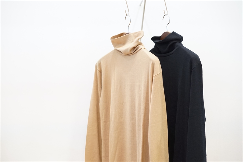 Graphpaper WASHABLE WOOL HIGH NECK TEE Graphpaper / Wool Border L