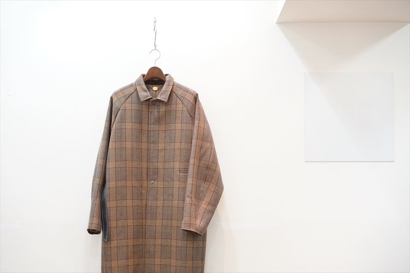 SUNSEA(サンシー)の新作、AFTER THE PARTY2/CARAMEL CHECK COAT/TURTLE 