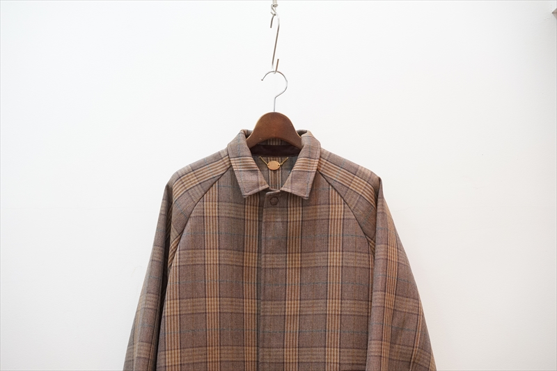 SUNSEA CARAMEL CHECK COATステンカラーコート