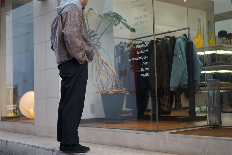sunseaキャラメルチェックブルゾン SUNSEA(サンシー)の新作、REVERSIBLE CARAMEL CHECK BLOUSONのご紹介
