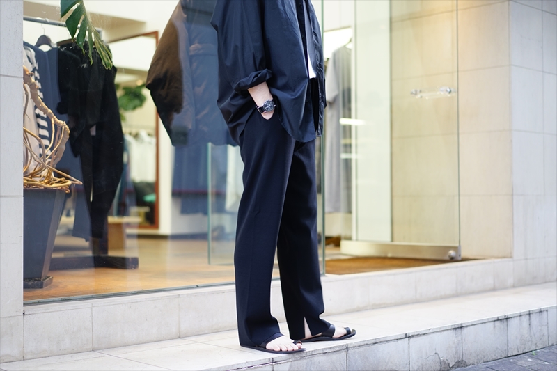 パンツ AURALEE WOOL POLYESTER RIB KNIT PANTS Namu Shop - Auralee Wool Recycled Poly High Gauge Rib Knit