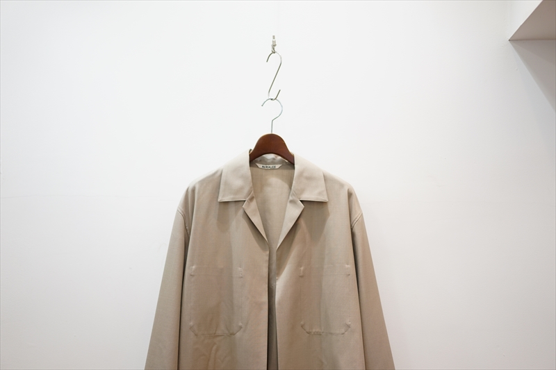 AURALEE(オーラリー)の最新作、Wool Silk Tropical Shirts