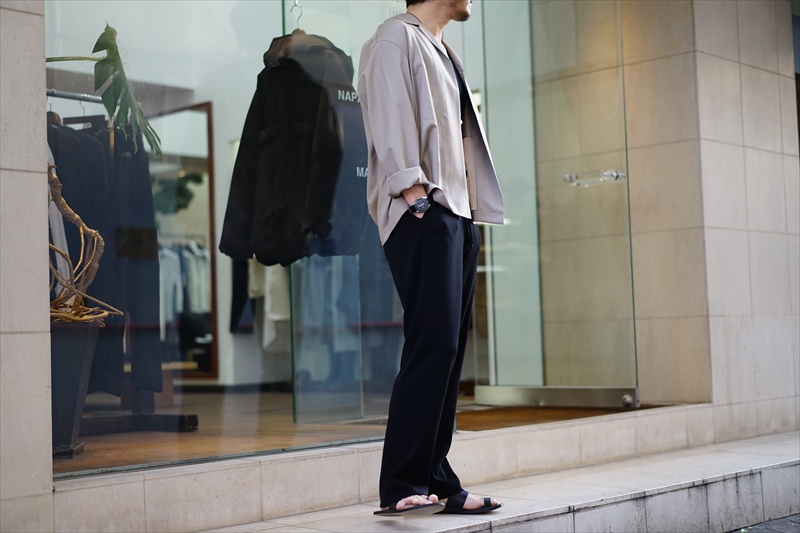 SILK LINEN DOBBY SHIRTS JACKET ・SLACKS