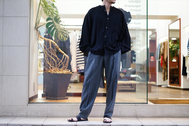 Graphpaper(グラフペーパー)20SS Collectionの新作、Wide Stripe Wool