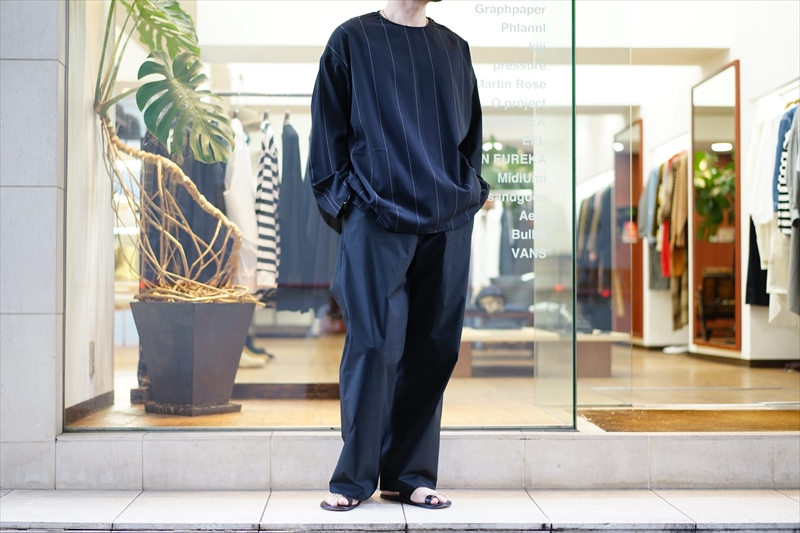 Graphpaper(グラフペーパー)20SS Collectionの新作、Wide Stripe Wool 
