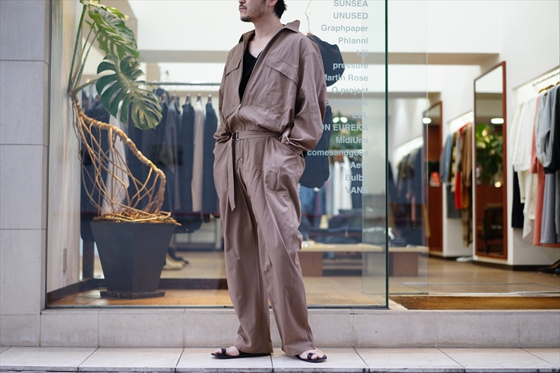 オーラリー finx hard twist gabardine junpsuit