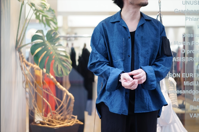 値下げ可！【SUNSEA】LINEN GIGOLO&GIGOLET SHIRT