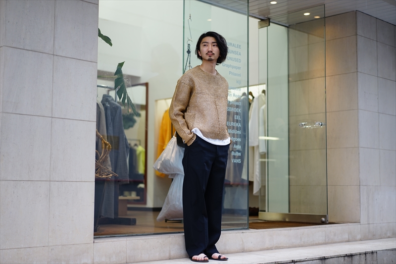 Sunsea サンシー　 籠 ブルゾン SUNSEA(サンシー)の新作、籠Blouson-Reversible-/籠SWEATER-Reversible