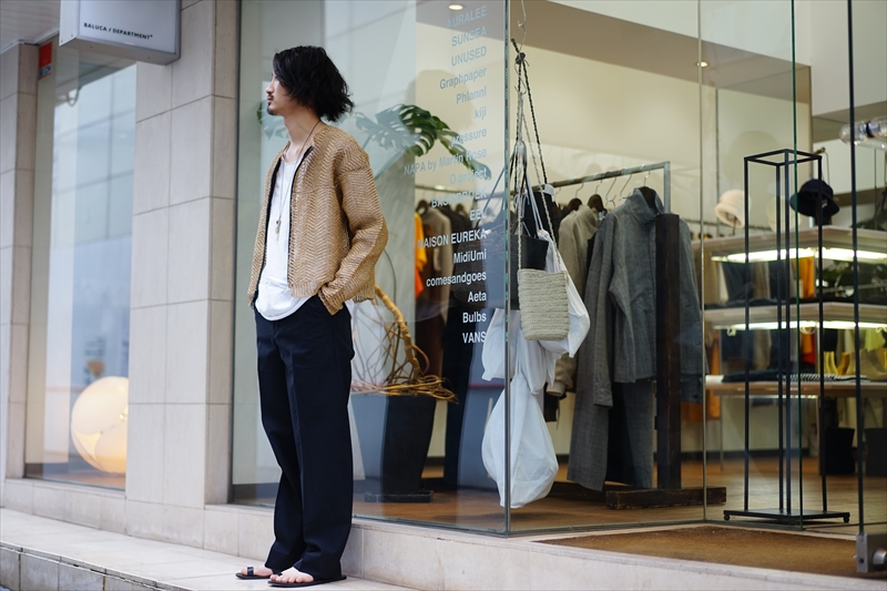 UNUSED(アンユーズド)の新作、Wool Silk Slacksのご紹介です