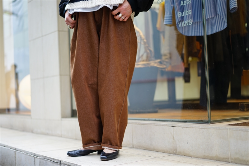 SUNSEA(サンシー) LINEN L2-B(Reversible)/BKを使ったスタイルサンプル