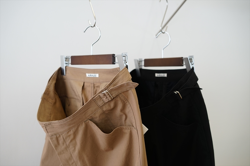 AURALEE  FINX HARD TWIST GABARDINE PANTS