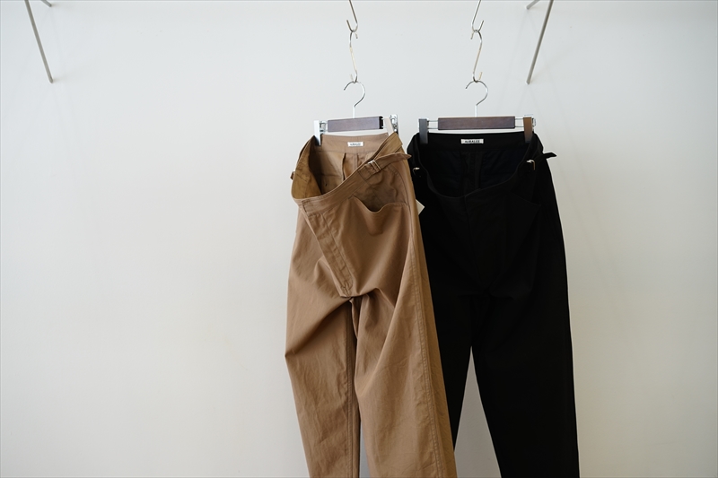 AURALEE  FINX HARD TWIST GABARDINE PANTS