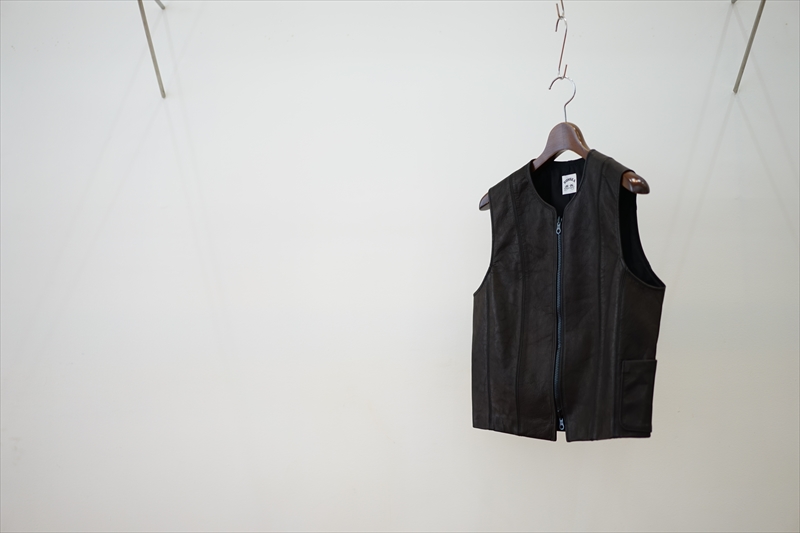 SUNSEA(サンシー)の新作、LEATHER VEST/LINEN VEST-Reversible-/SNM