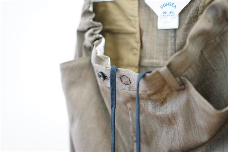 SUNSEA(サンシー)の新作、LEATHER VEST/LINEN VEST-Reversible-/SNM