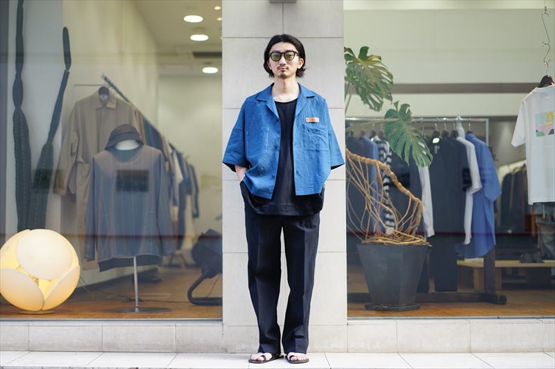 SUNSEA(サンシー)の新作、Linen Fried Shrimp Shirtのご紹介です