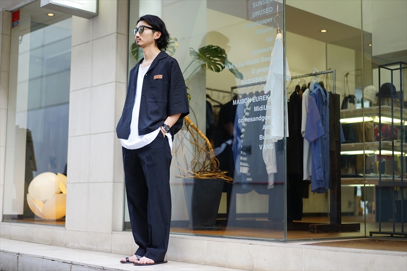 SUNSEA(サンシー)の新作、Linen Fried Shrimp Shirtのご紹介です