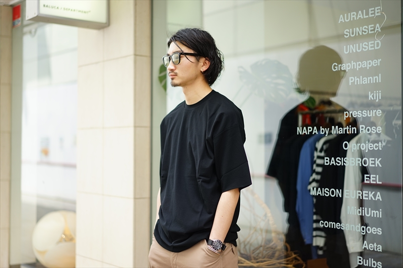 AURALEE(オーラリー)の新作、Hard Twist Amunzen Double Cloth Tee