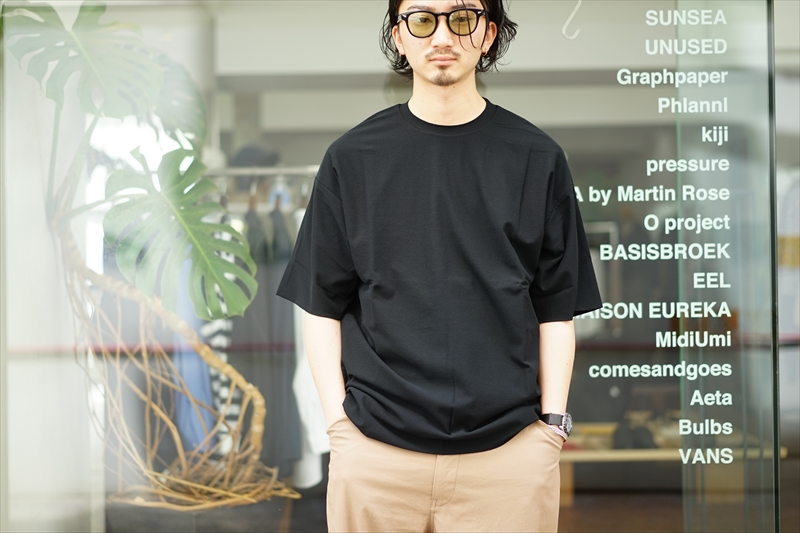 AURALEE(オーラリー)の新作、Hard Twist Amunzen Double Cloth Tee