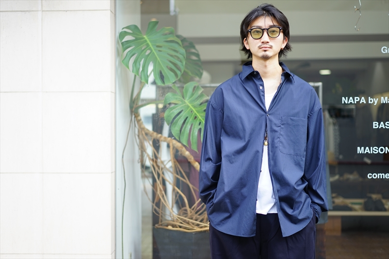 新品未使用タグ付 20aw グラフペーパー ウール ガルゼ ファティーグ シャツ Graphpaper - グラフペーパー / WOOL WOOL KERSEY FATIGUE SHIRT