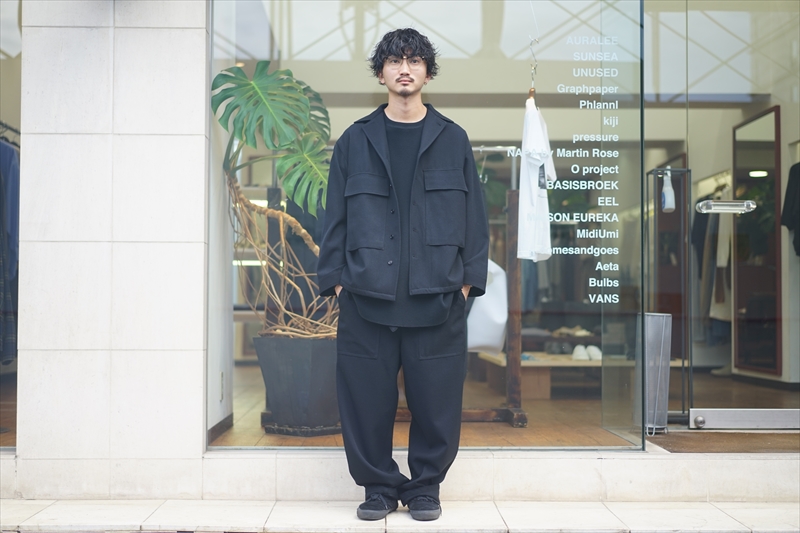 Graphpaper グラフペーパー/KERSEY FATIGUE SHIRT