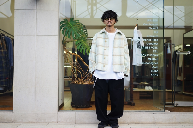 ジャケット・アウター AURALEE SURI ALPACA SHAGGY CHECK BLOUSON SURI ALPACA SHAGGY CHECK BLOUSON (A20AB01AS) | AURALEE / Jacket