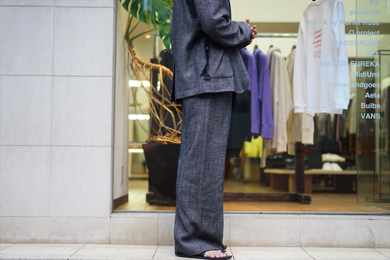 SUNSEA サンシー　BK LINEN WIDE PANTS 