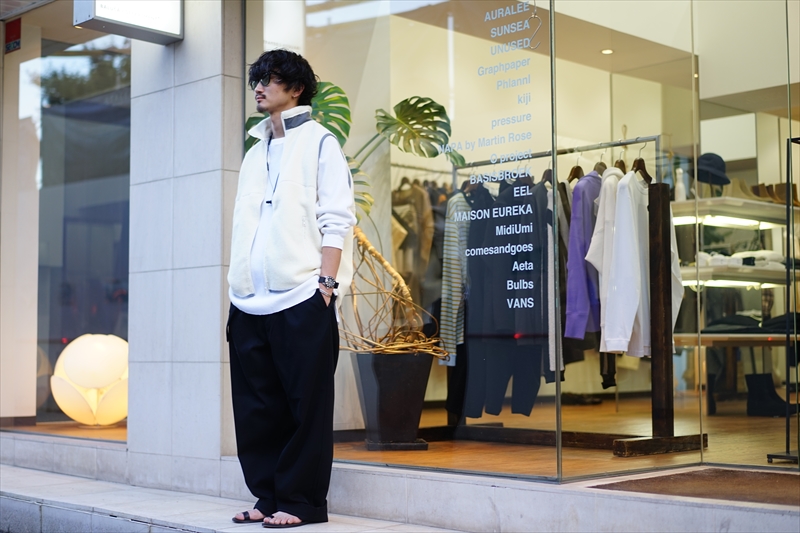 Graphpaper(グラフペーパー)20AW Collectionの新作、Wool Boa Zip Up 