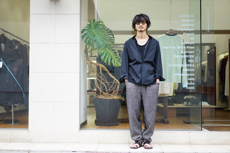 SUNSEA(サンシー)20AW Collectionの新作、M.D SHIRT/WHITE/BKのご紹介