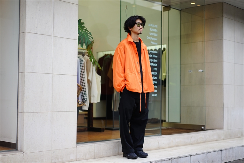 UNUSED(アンユーズド)20AW Collectionの新作、COACH JACKET/Orange