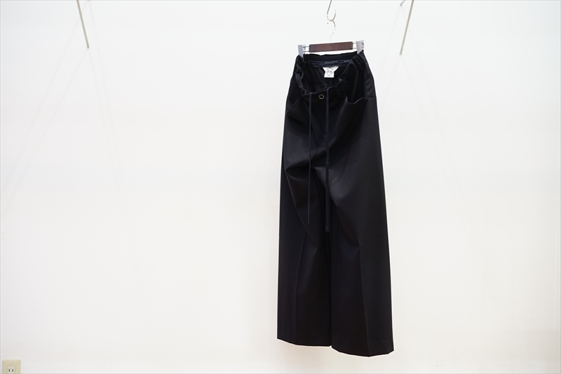 SUNSEA Thickeded Wide Pants Black | angeloawards.com