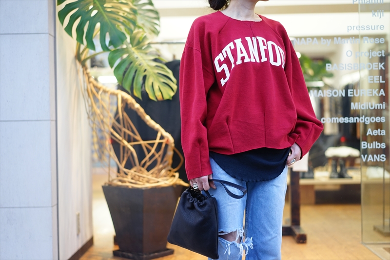 MAISON EUREKA(メゾンエウレカ)Vintage Rework Sweat 2Tuck/STANFORD