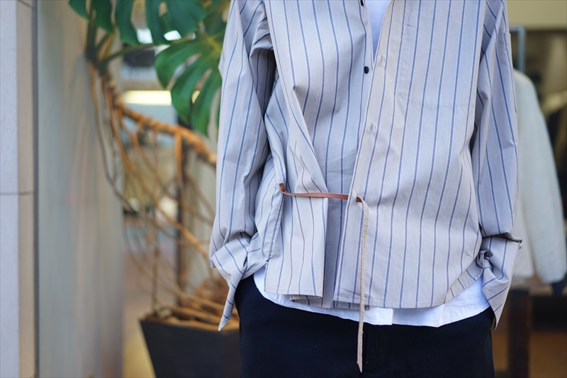 SUNSEA(サンシー)の新作、BEIGE BK STRIPE GIGOLO SHIRT 改と、今 ...