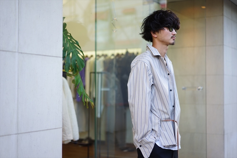 SUNSEA(サンシー)の新作、BEIGE BK STRIPE GIGOLO SHIRT 改と、今 ...