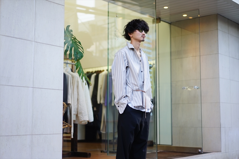 SUNSEA(サンシー)の新作、BEIGE BK STRIPE GIGOLO SHIRT 改と、今 ...