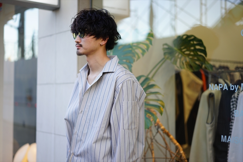 SUNSEA(サンシー)の新作、BEIGE BK STRIPE GIGOLO SHIRT 改と、今 ...