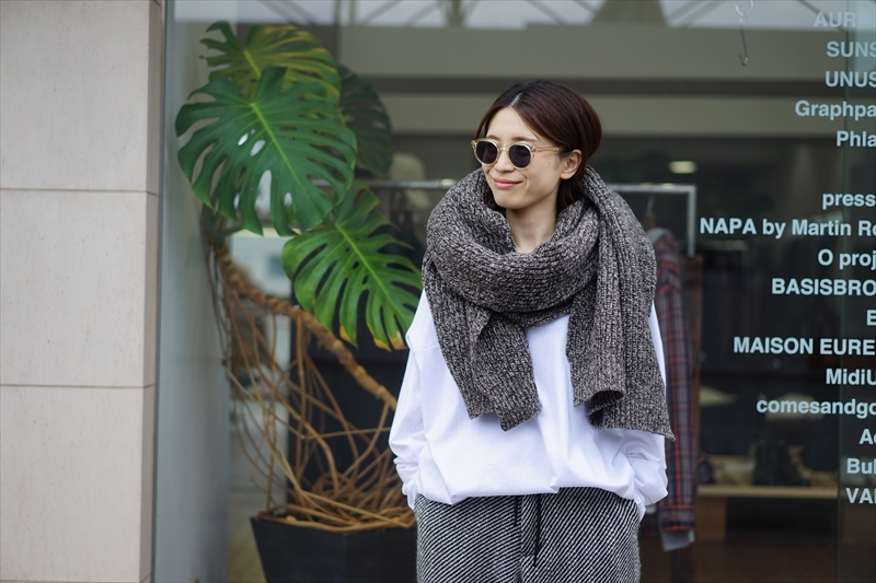 O Project(オープロジェクト)20AW Collectionの新作、Knitted Scarfの