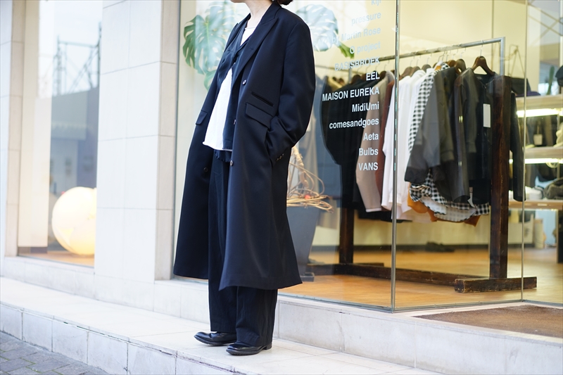 SUNSEA(サンシー)20AW Collectionの新作、BK DOUBLE-BREASTED COATを ...