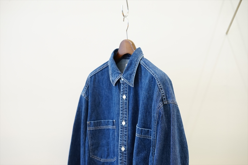 Graphpaper - グラフペーパー / DENIM REGULAR COLLAR SHIRT