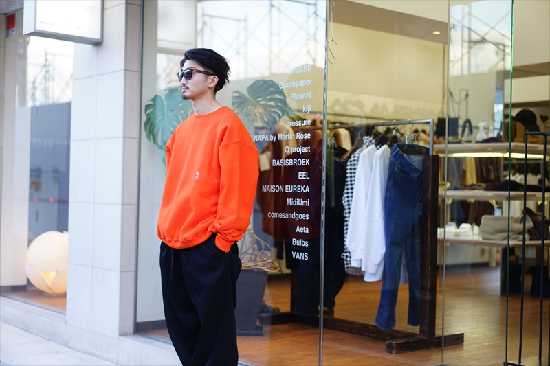 gourmet jeans(グルメジーンズ)Camber Crew Sweat/Orange/を使った 