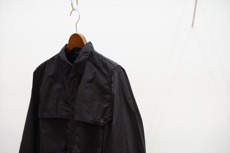 21ss 美品 グラフペーパー ガーメントダイ　ポプリン アンブレラヨークシャツ 21ss 美品 グラフペーパー ガーメントダイポプリン アンブレラヨークシャツ