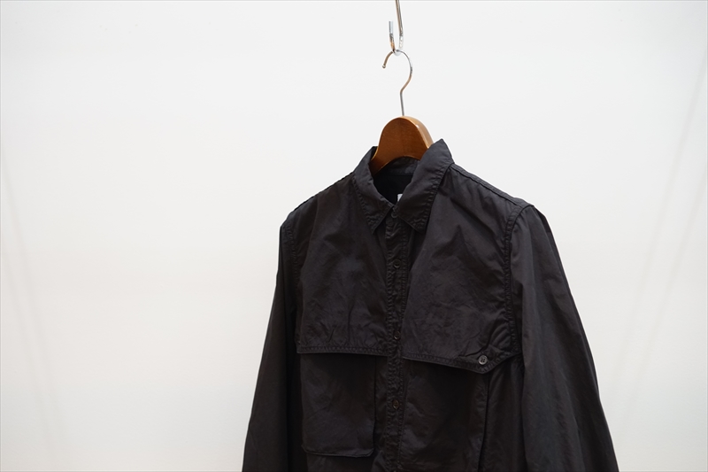 グラフペーパー Garment Dyed Poplin FatigueShirt Graphaper Garment Dyed Poplin Fatigue Shirt style.2022.4.2