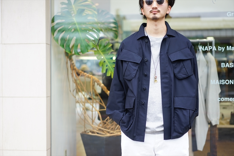 Graphpaper(グラフペーパー)21SS Collectionの新作、Cupro Military Jacket/Black(GM211-30054)のご紹介です。 | BALUCA JOURNAL Graphpaper(グラフペーパー)21SS Collectionの新作、Cupro Military Jacket/Black(GM211-30054)のご紹介です。 | BALUCA JOURNAL