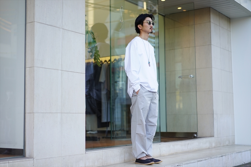 オーラリー CHAMBRAY BELTET PANTS A21SP07FL31cm股下