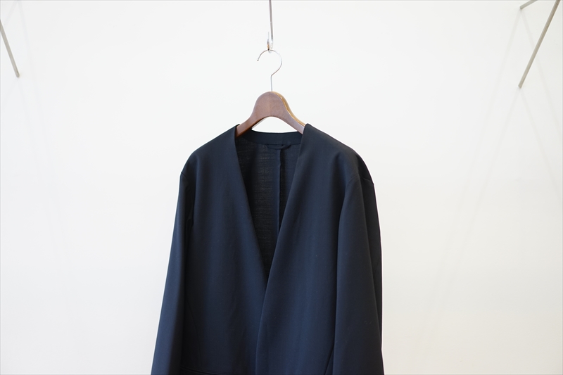 INVERT(インバート)21SS Collectionの新作、W/WOOL COLLARLESS JKT