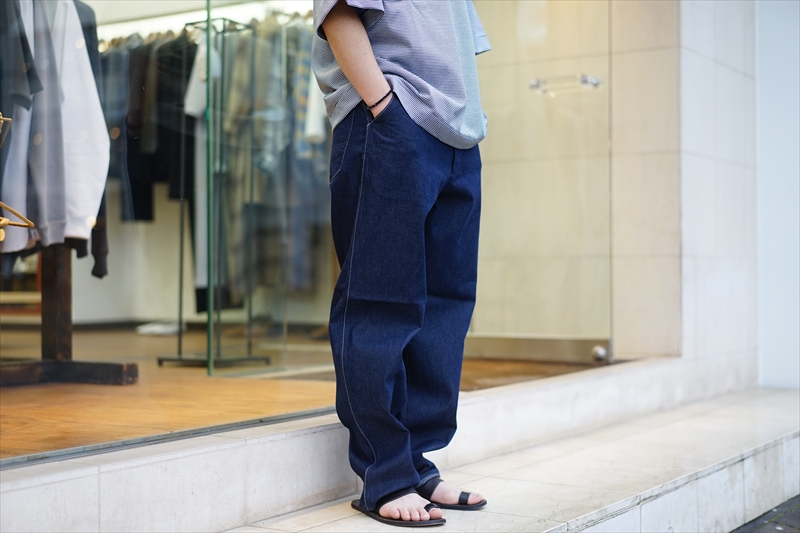 美品 21SS AURALEE ハード ツイスト ウール スリット 416P▲ AURALEE / オーラリー | HARD TWIST WOOL DOBBY SLIT SLACKS